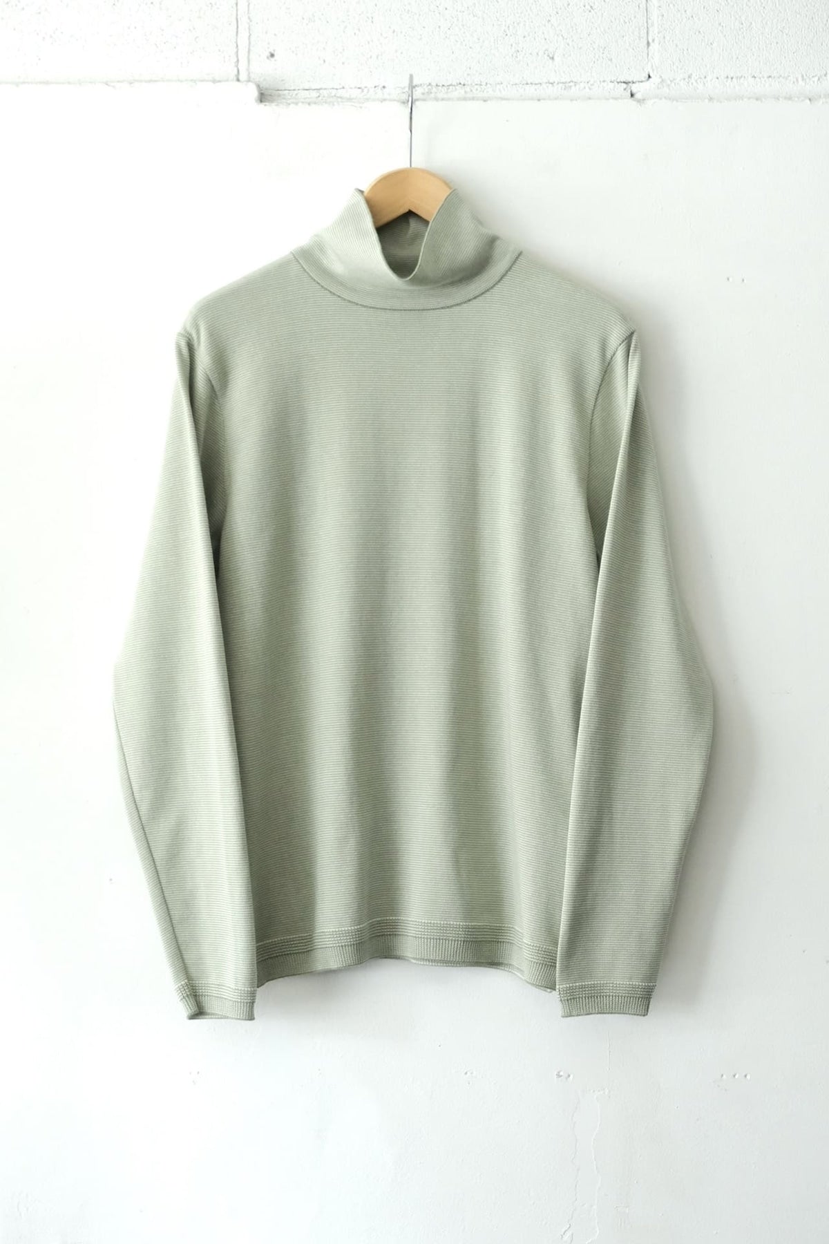 FUJITO Border Turtle Neck Knit Matcha Border,Navy Border | Directors Web Shop powered by BASE