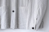 Fujito Shirt Jacket Gray Stripe Natural Stripe Directors Web Shop Powered By Base