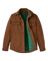 Fleece Lined Jac-shirt - Brown