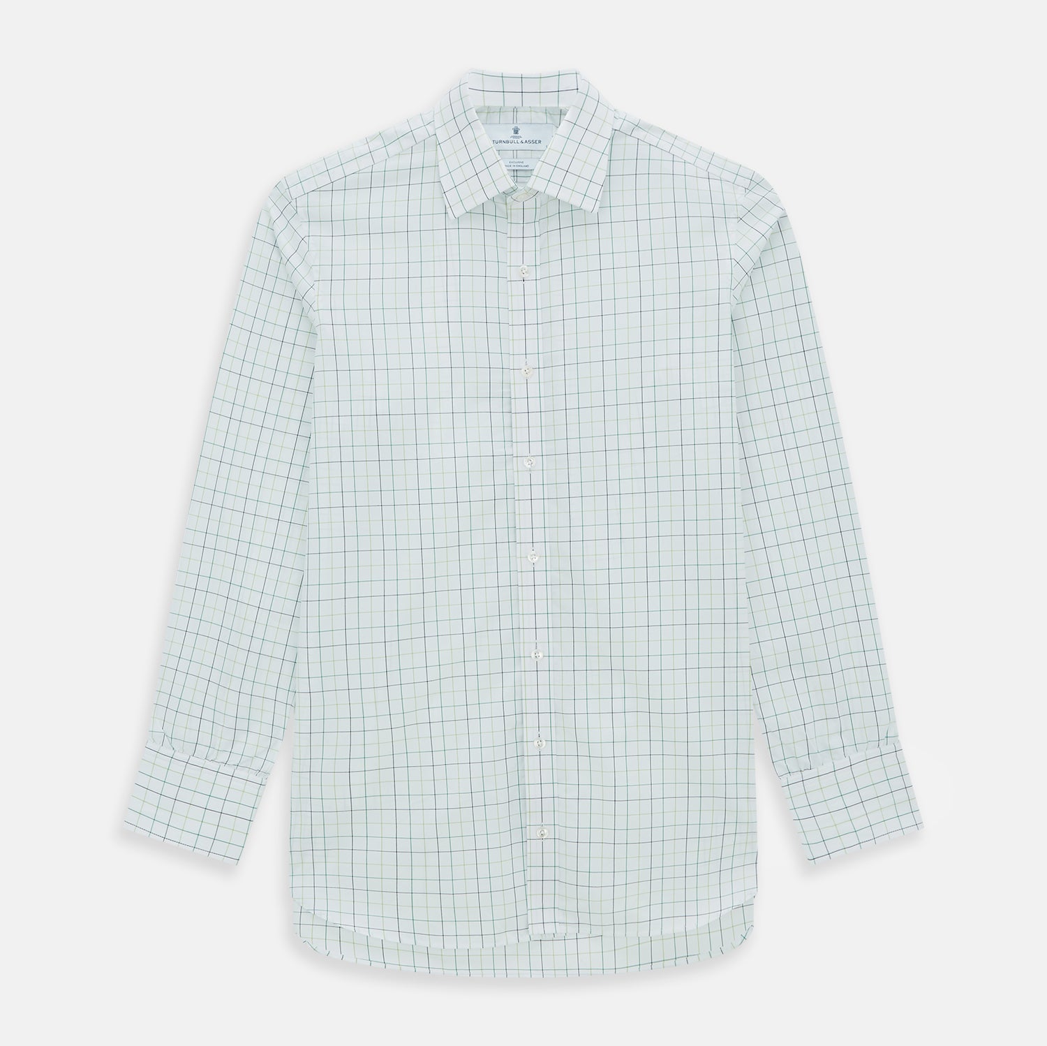 Dark Green Grid Check Mayfair Shirt