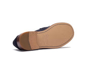 CORAUX/CUIR NATUREL-TAURILLON NUB NAVY