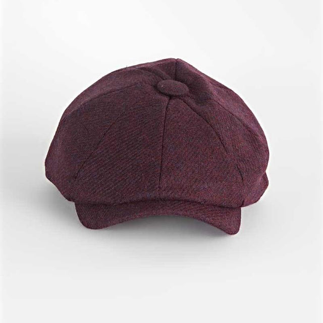 Damson Wine Twill Wool Gatsby Cap