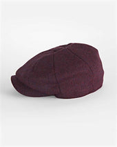 Damson Wine Twill Wool Gatsby Cap