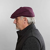 Damson Wine Twill Wool Gatsby Cap