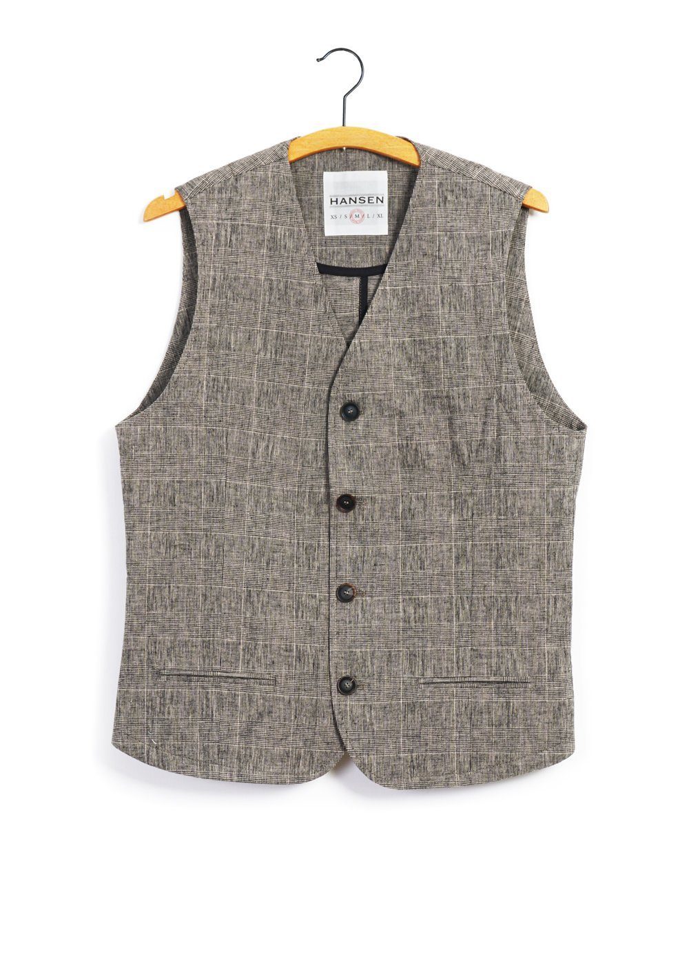 Daniel Four Button Waistcoat Check 2