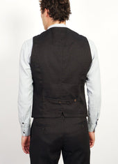 Daniel Four Button Waistcoat Coffee Melange