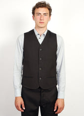 Daniel Four Button Waistcoat Coffee Melange