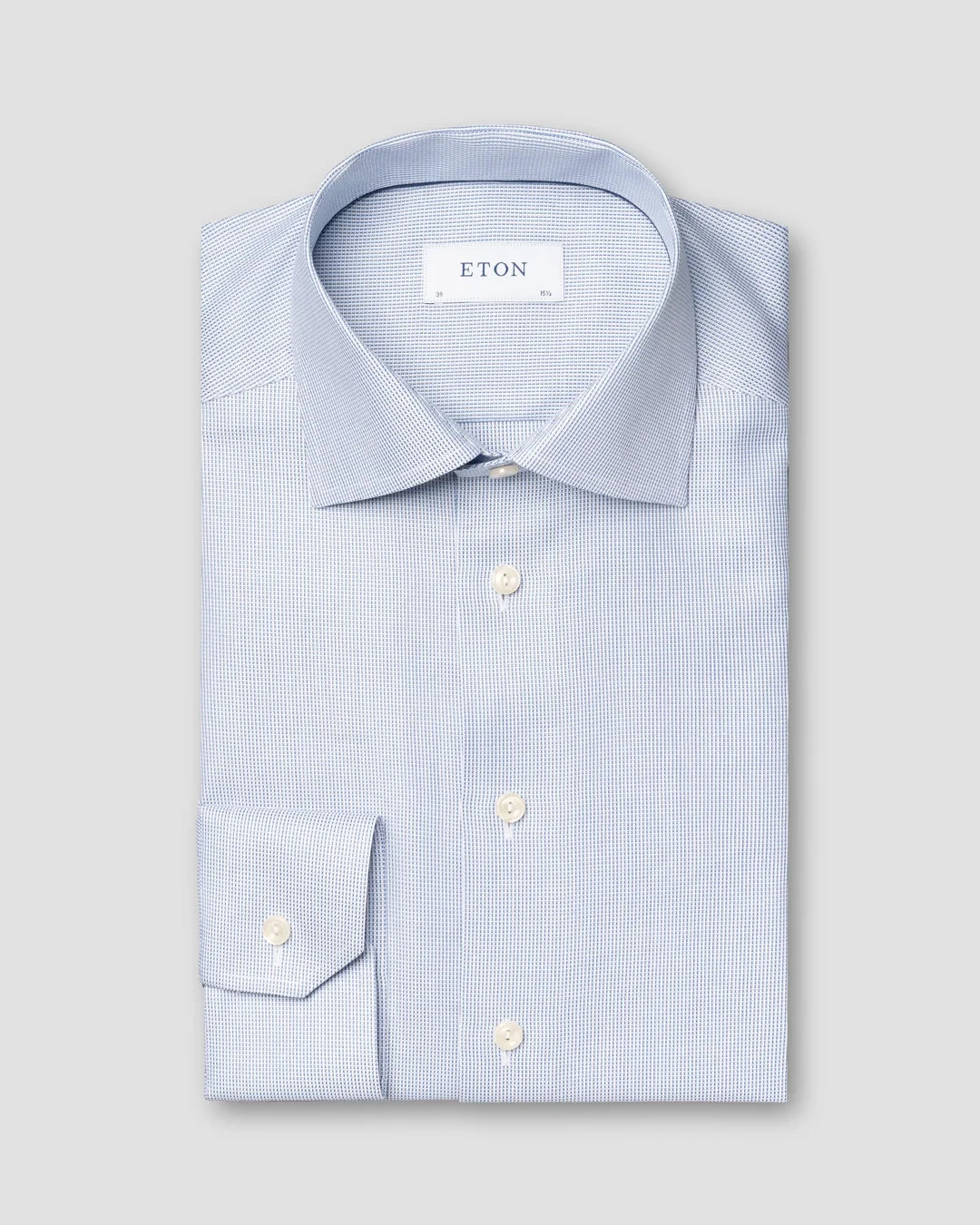 Dark Cotton Lyocell Shirt Eton