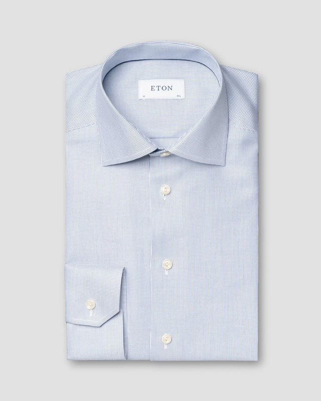 Dark blue Cotton lyocell Shirt - Eton