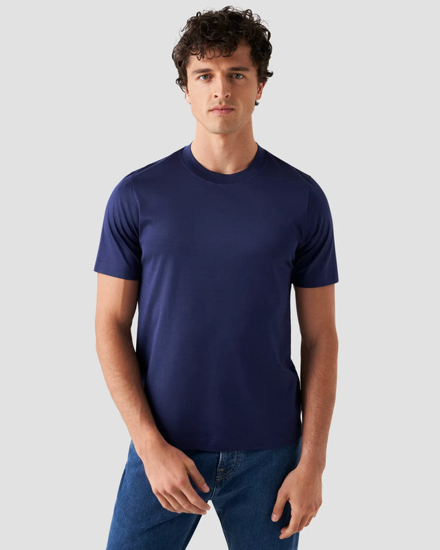 Dark Blue Filo di Scozia T-shirt - Eton
