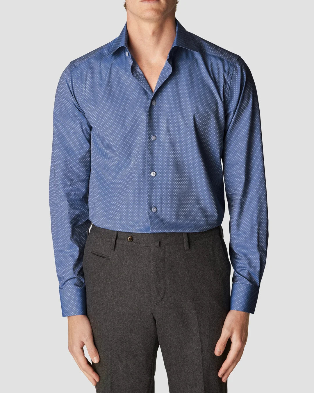 Dark Blue Dots Shirt Eton