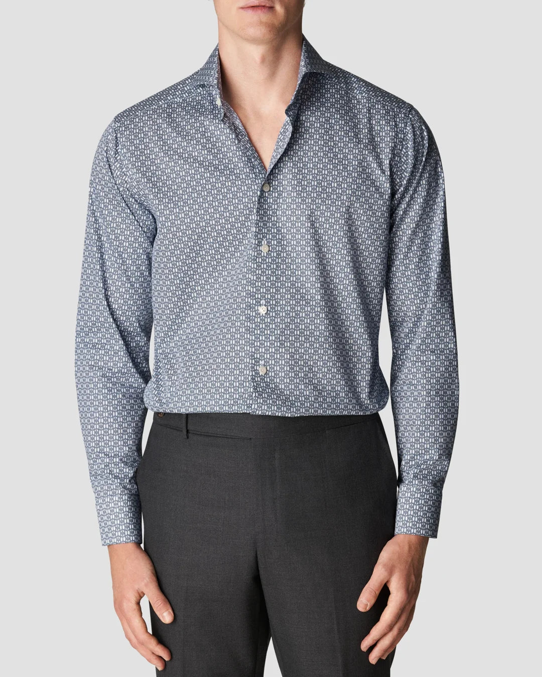 Dark Blue Fine Twill Eton
