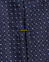 Dark Geometric Silk Tie