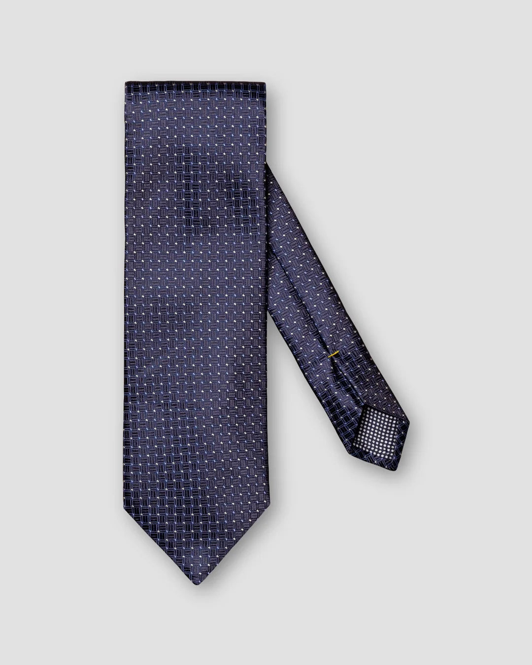Dark Geometric Silk Tie