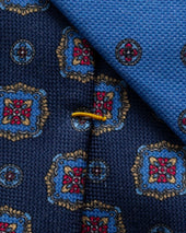 Medallion Print Cotton Tie
