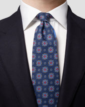 Medallion Print Cotton Tie