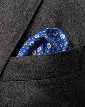 Micro Print Cotton Pocket Square