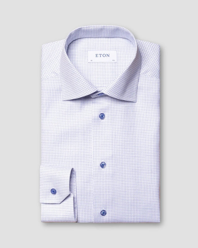Dark blue Signature Twill Shirt - Eton