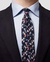 Blue Silk Tie Scarf