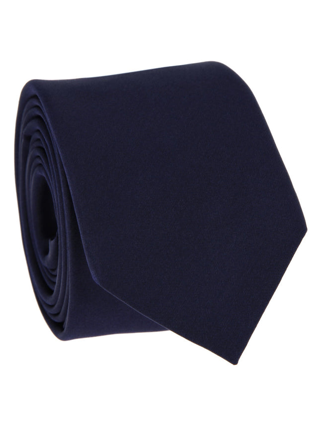Dark blue tie in satin silk Monte Carlo