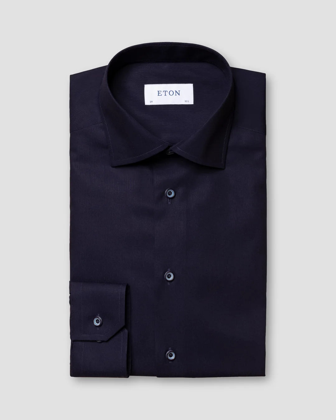 Blue Twill Shirt Eton