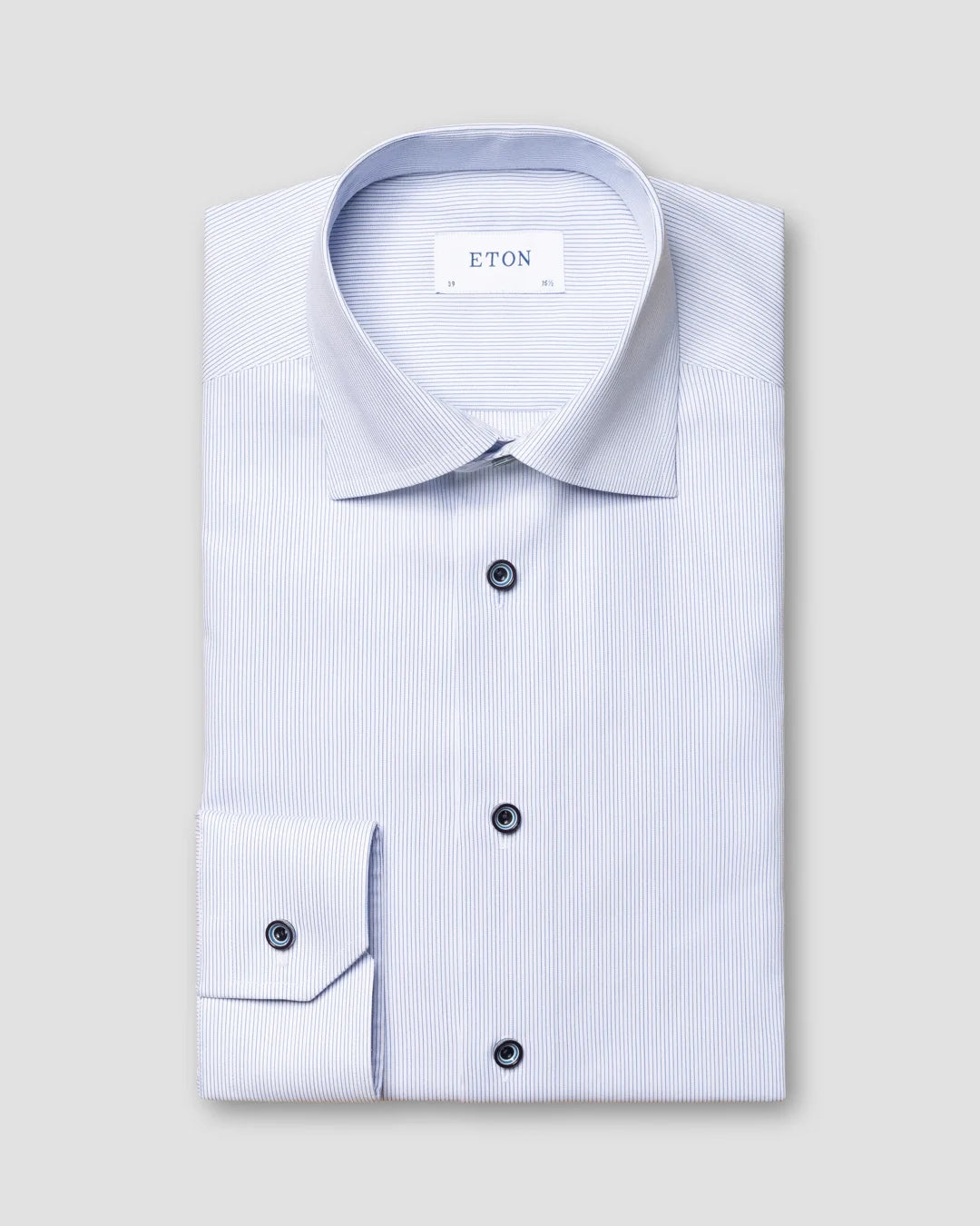 Striped Twill Shirt Eton