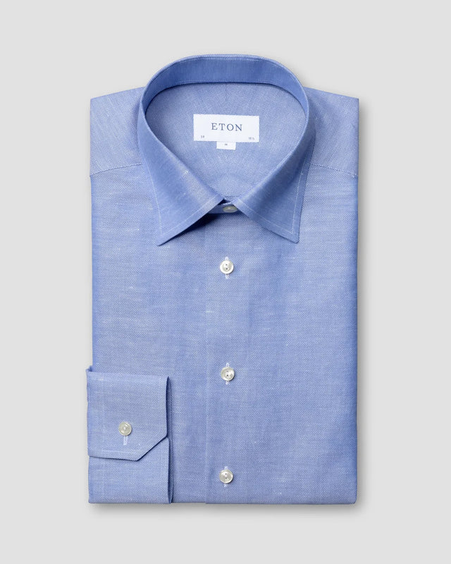 Navy button under shirt - Eton