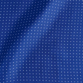 Dark Blue White Small Spot Silk Pocket Square