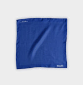 Dark Blue White Small Spot Silk Pocket Square