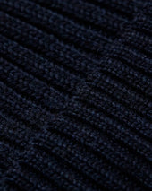 Navy Wool Beanie