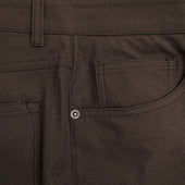 Dark Brown 5 Pocket Cotton Jeans