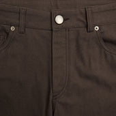 Dark Brown 5 Pocket Cotton Jeans