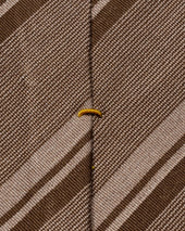 Light Striped Silk Cotton Tie