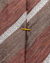 Regimental Striped Silk Linen Tie