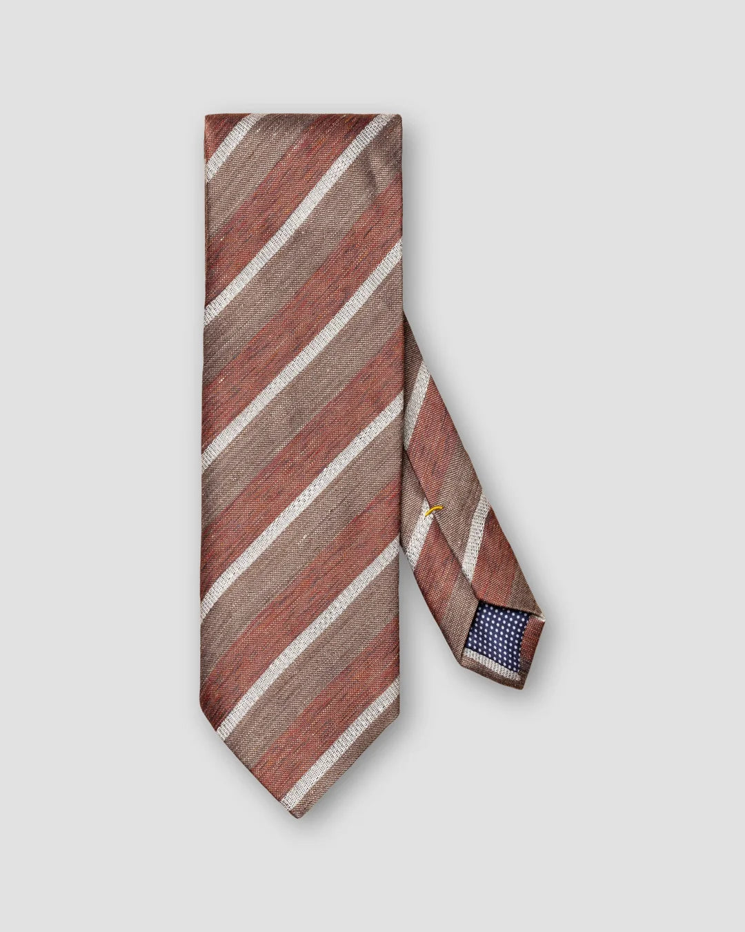 Regimental Striped Silk Linen Tie