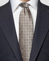 Geometric Silk Tie