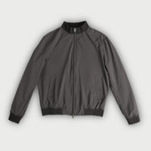 Dark Brown Zip Deck Lightweight Jacket