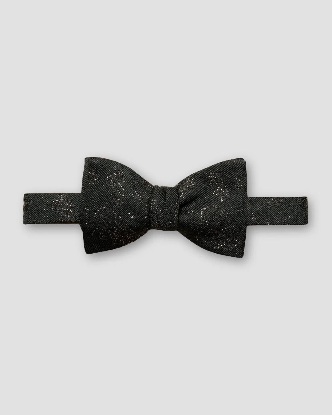Dark Wool Blend Bow Tie Self Tied