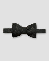 Dark Green Wool Blend Bow Tie - Self Tied