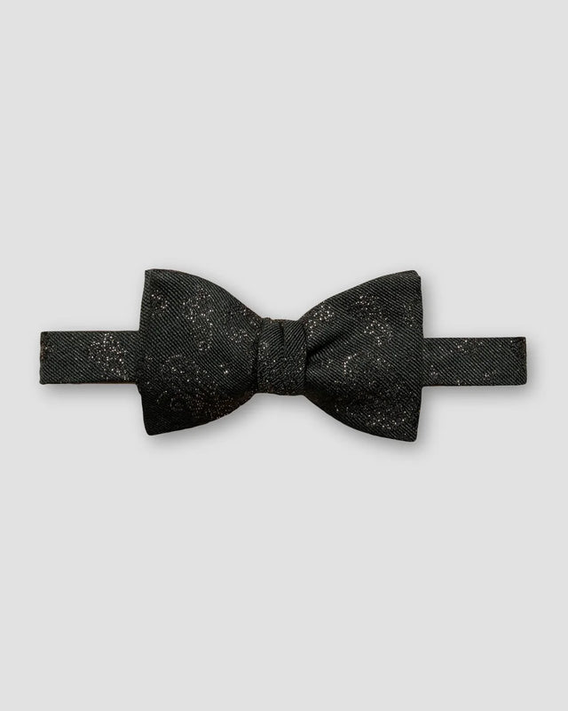 Dark Green Wool Blend Bow Tie - Self Tied