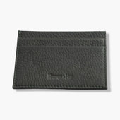 Dark Green Calf Leather Double Sided Card Holder