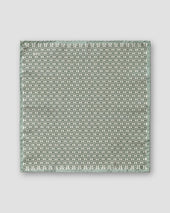 Dark 3d Chain Print Silk Pocket Square