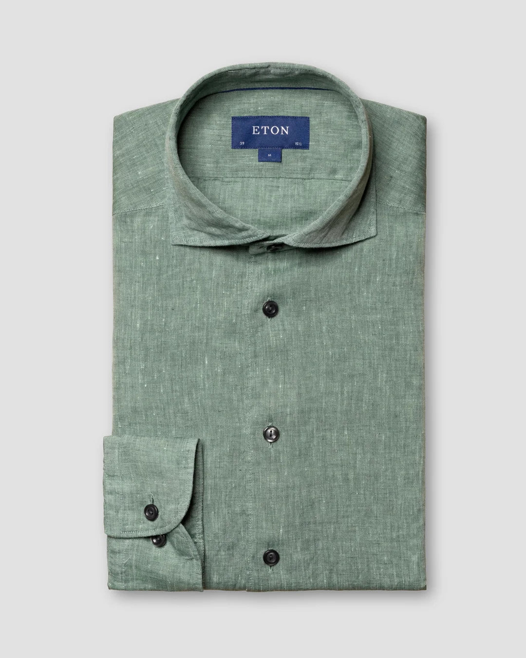 Green Linen Shirt Eton