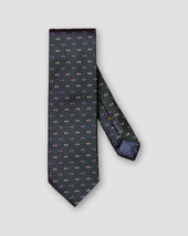 Dark Green Silk Tie —Panama Ground