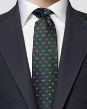 Dark Silk Tie Panama Ground
