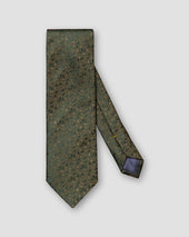 Dunkelgrüne Seidenkrawatte mit Mini-Paisley