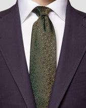 Dark Micro Paisley Silk Tie