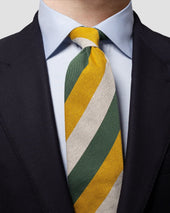 Striped Silk Cotton Tie