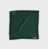 Dark White Small Spot Silk Pocket Square