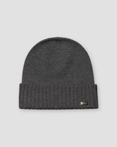 Dark grey Knitted Wool Beanie